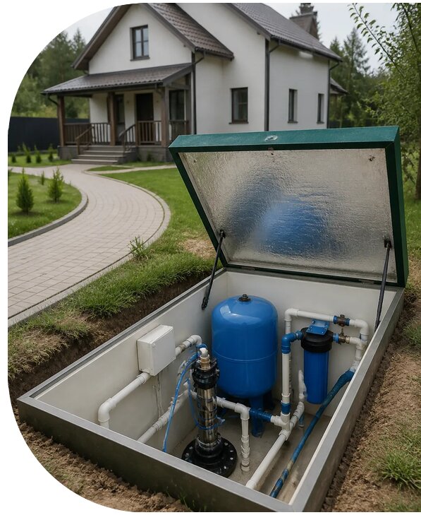 Автономное водоснабжение дома в Нижневартовске от 155400 р. | АПаруса-Нжт